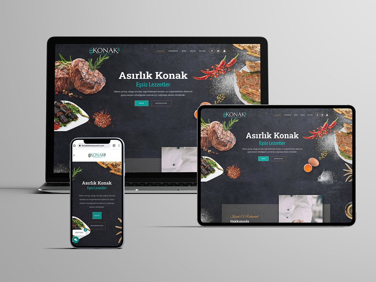 Konak Et Restaurant Web Sayfası