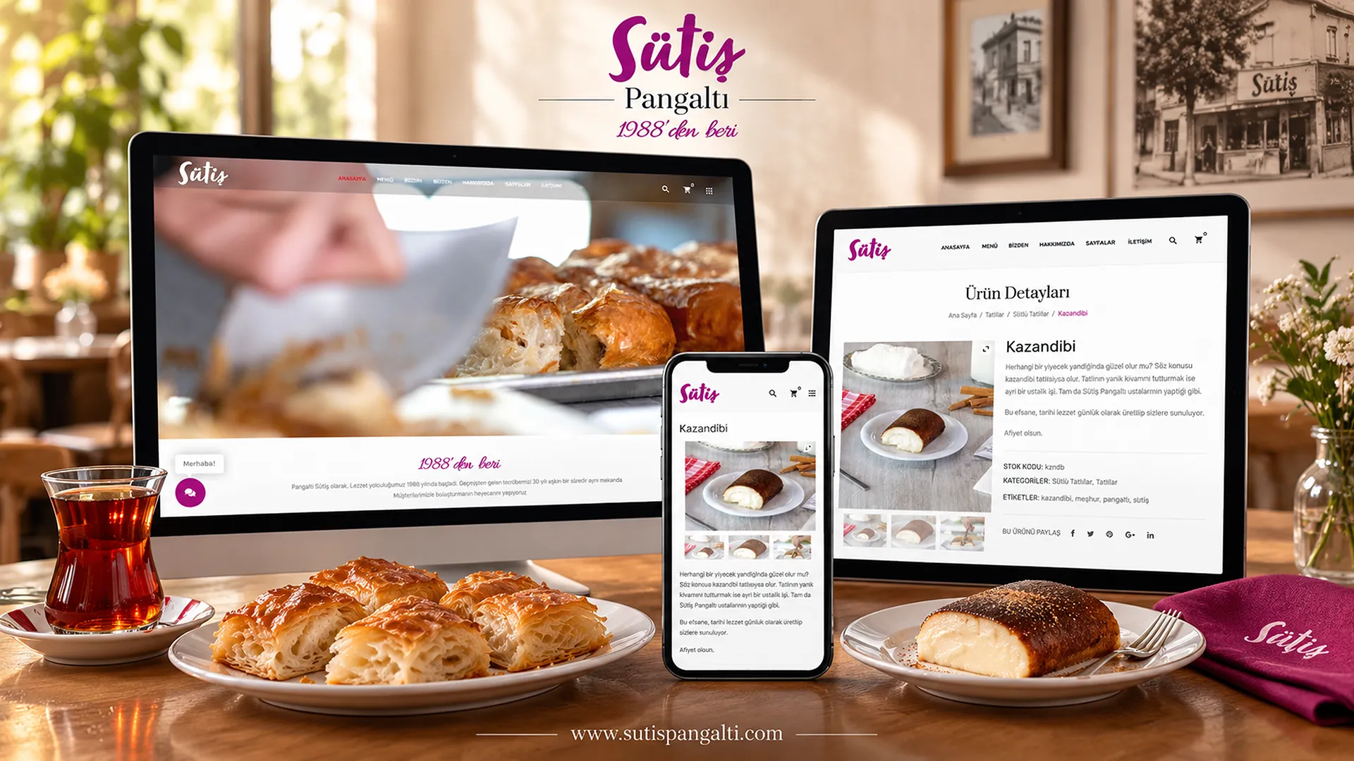 Sütiş Pangaltı Web Sitesi ve Dijital Menü kapak görseli