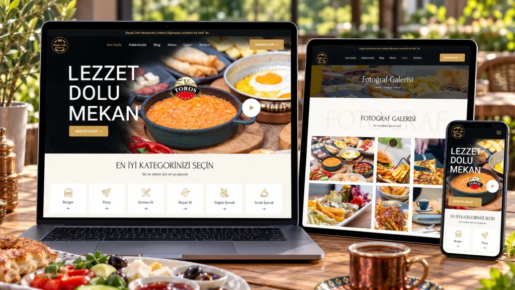 Başak Cafe Restaurant Web Sitesi ve Dijital Menü