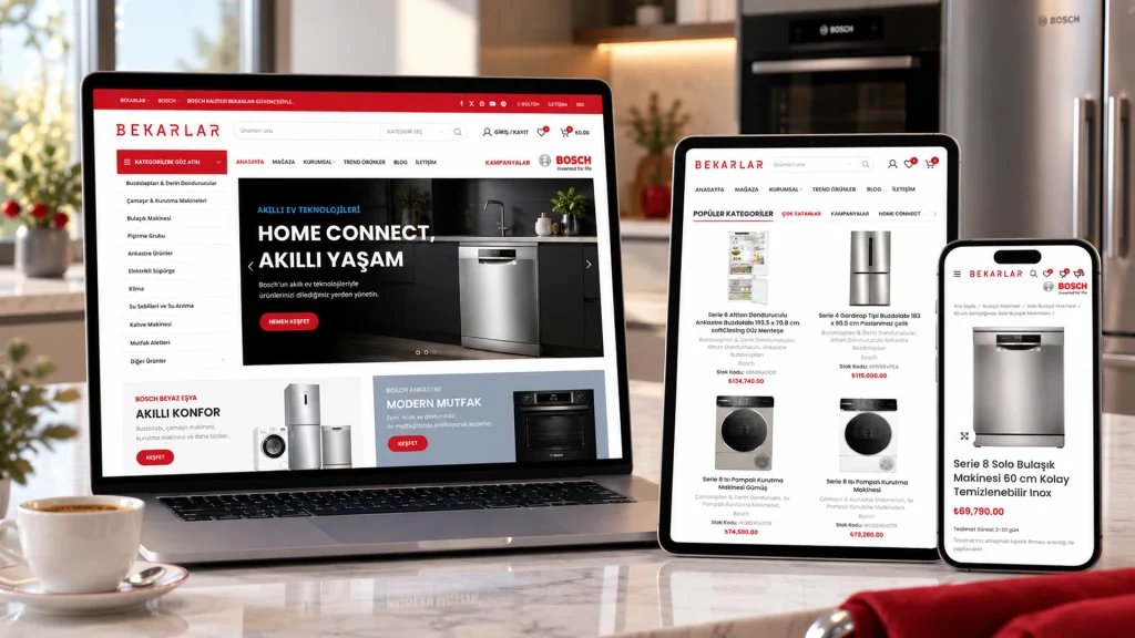 Bekarlar Bosch E-Ticaret Web Sitesi