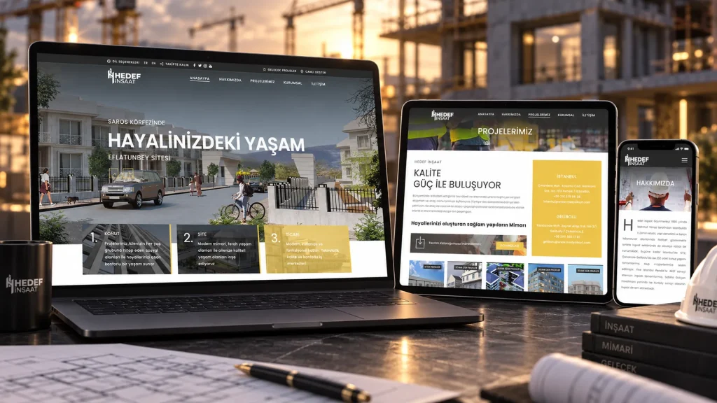 Hedef İnşaat Web Tasarım ve Yazılım