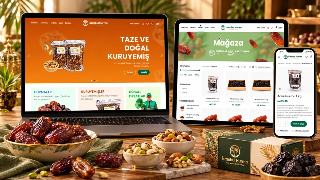İstanbul Hurma E-Ticaret Web Sitesi