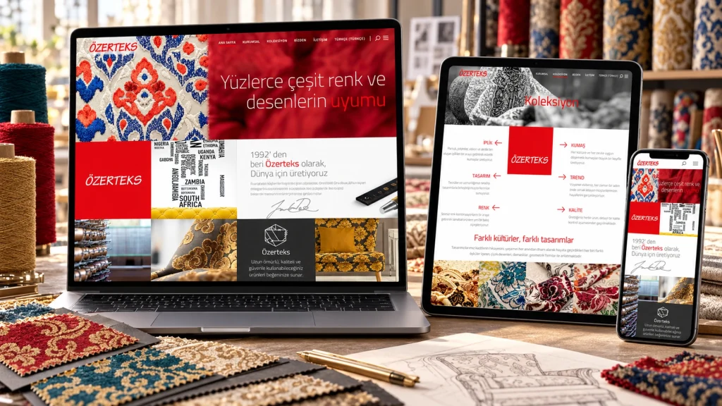 Özerteks Kurumsal Web Sitesi ve Koleksiyon Tanıtımı
