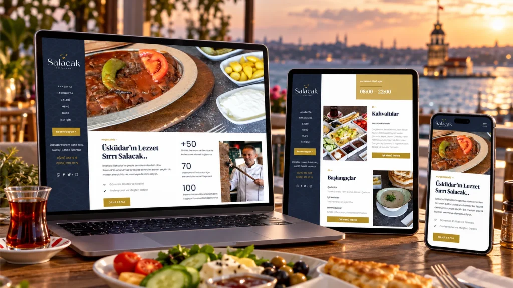 Salacak Restaurant Web Sitesi ve Menü Tanıtımı