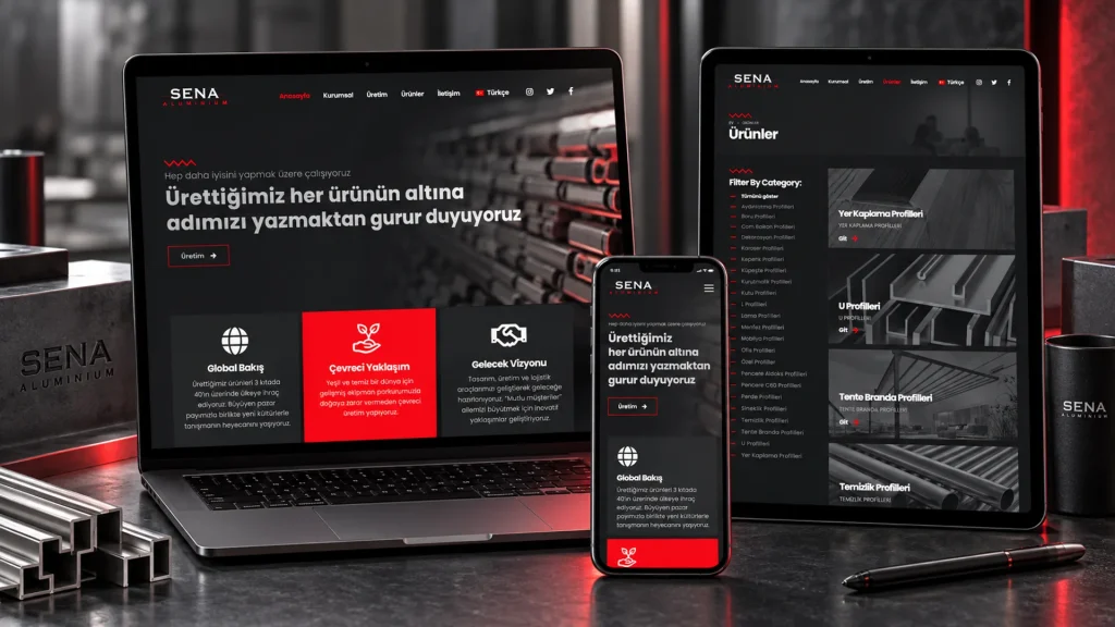 Sena Alüminyum Web Sitesi