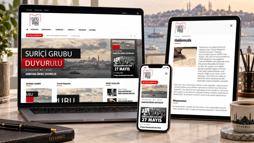 Suriçi Grubu Derneği Web Sitesi
