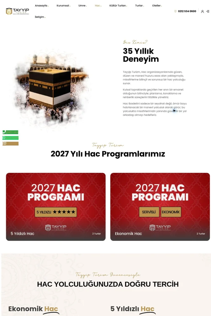 Tayyip Turizm Web Sitesi, SEO Çalışması tasarım detayı