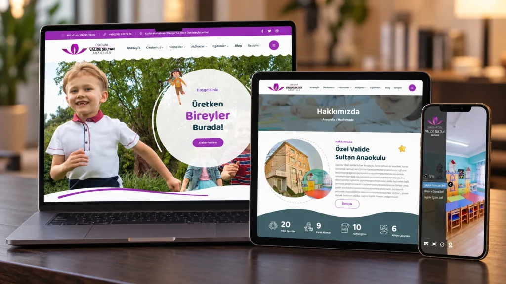 Valide Sultan Anaokulu Web Tasarım