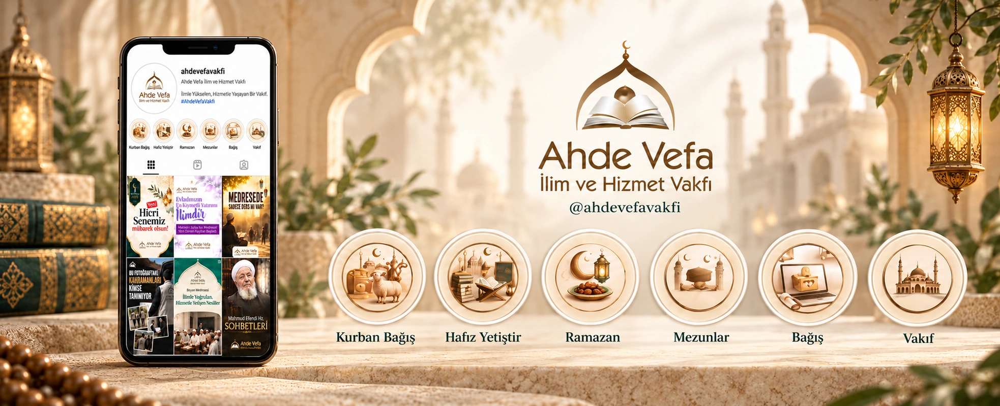 Ahde Vefa Derneği Instagram profili ve öne çıkanlar sunumu