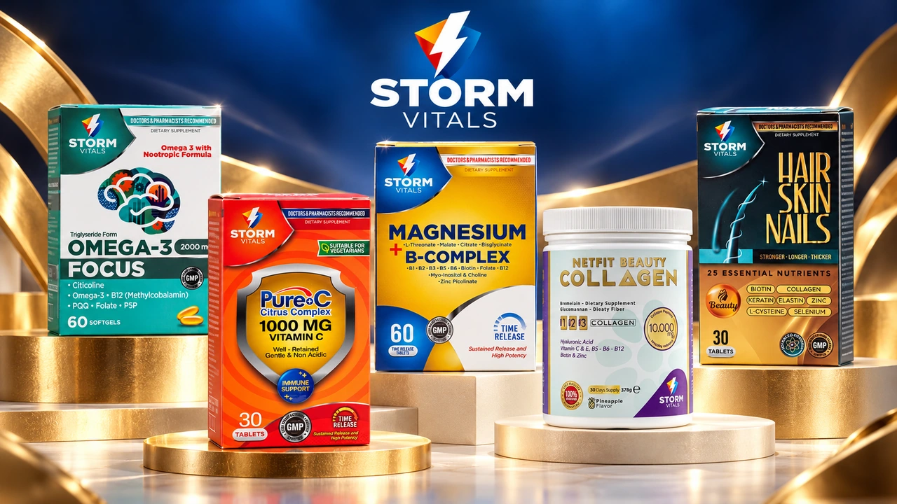 Storm Vitals Ürün Fotoğraf Çekimi ve Poster Tasarımları