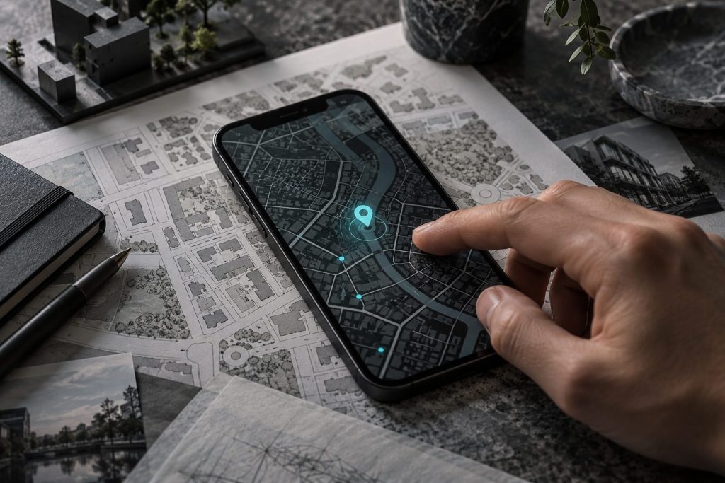 Google Haritalar ve İşletme Profili için yakın plan çalışma görseli