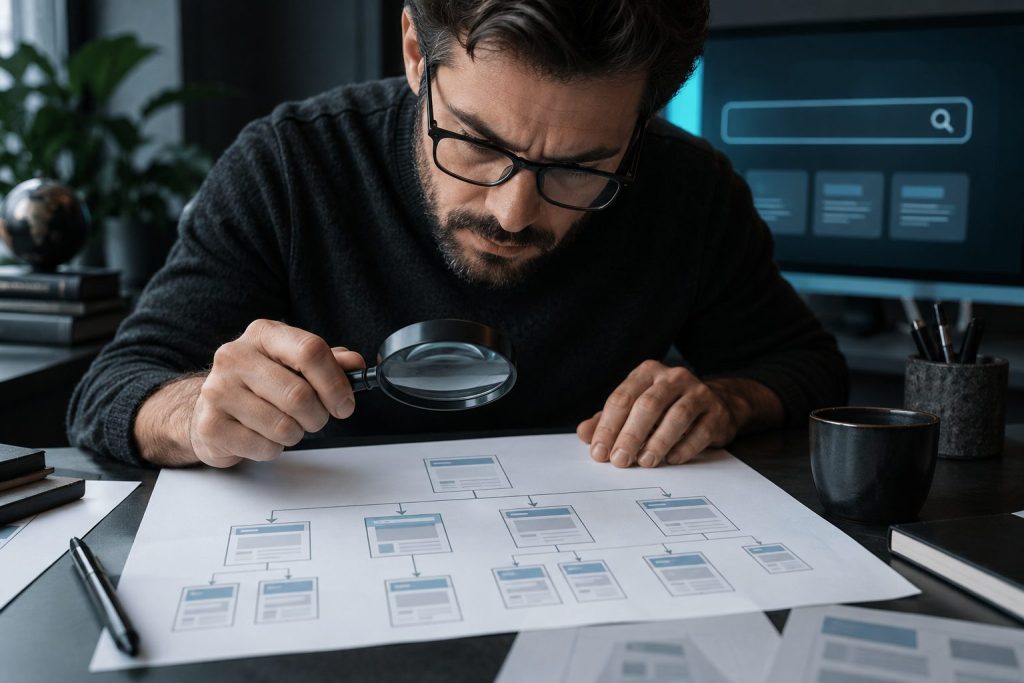SEO Hizmeti için yakın plan çalışma görseli