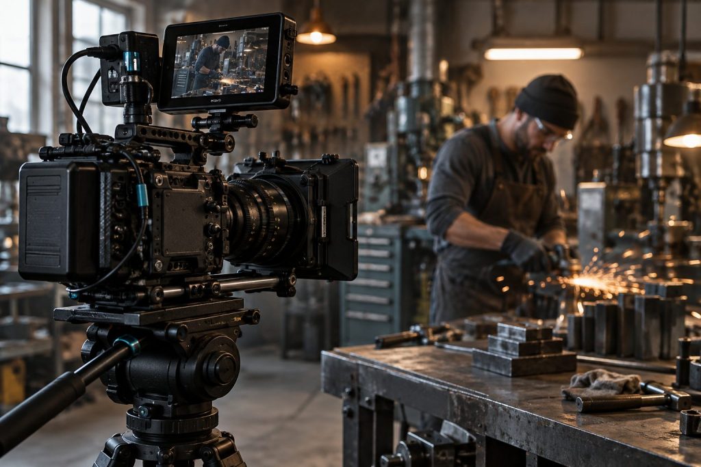 Tanıtım Filmi için yakın plan çalışma görseli