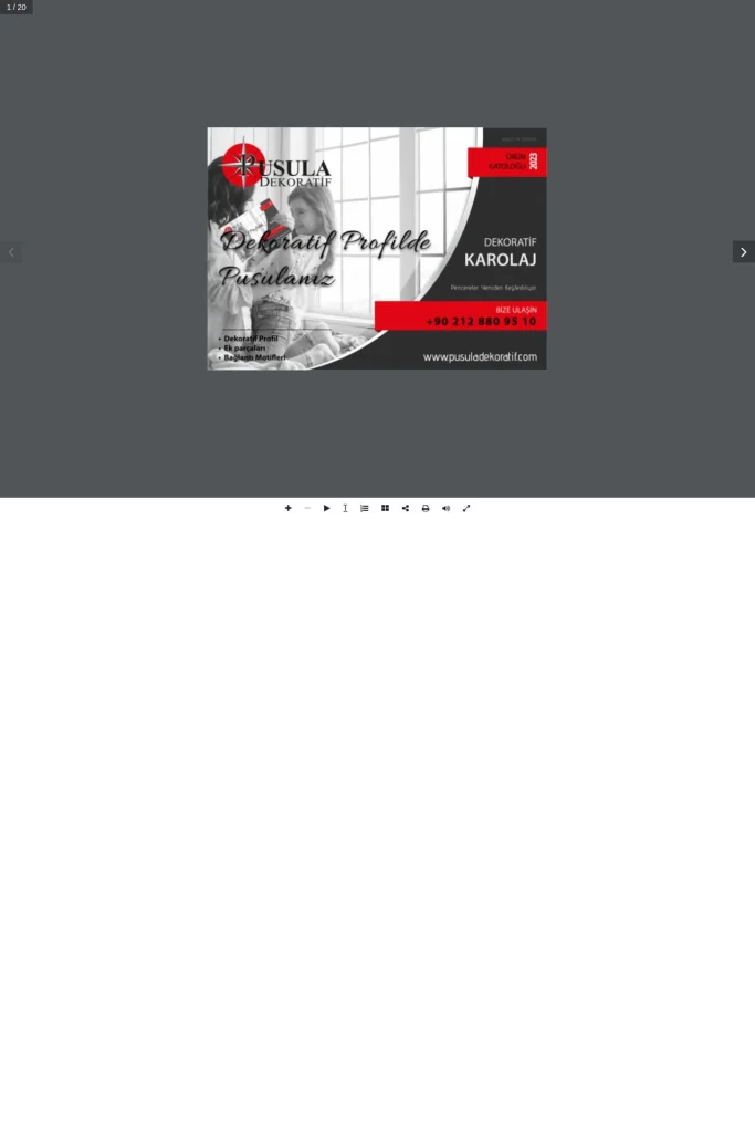 Pusula Karolaj Web Sitesi tasarım detayı
