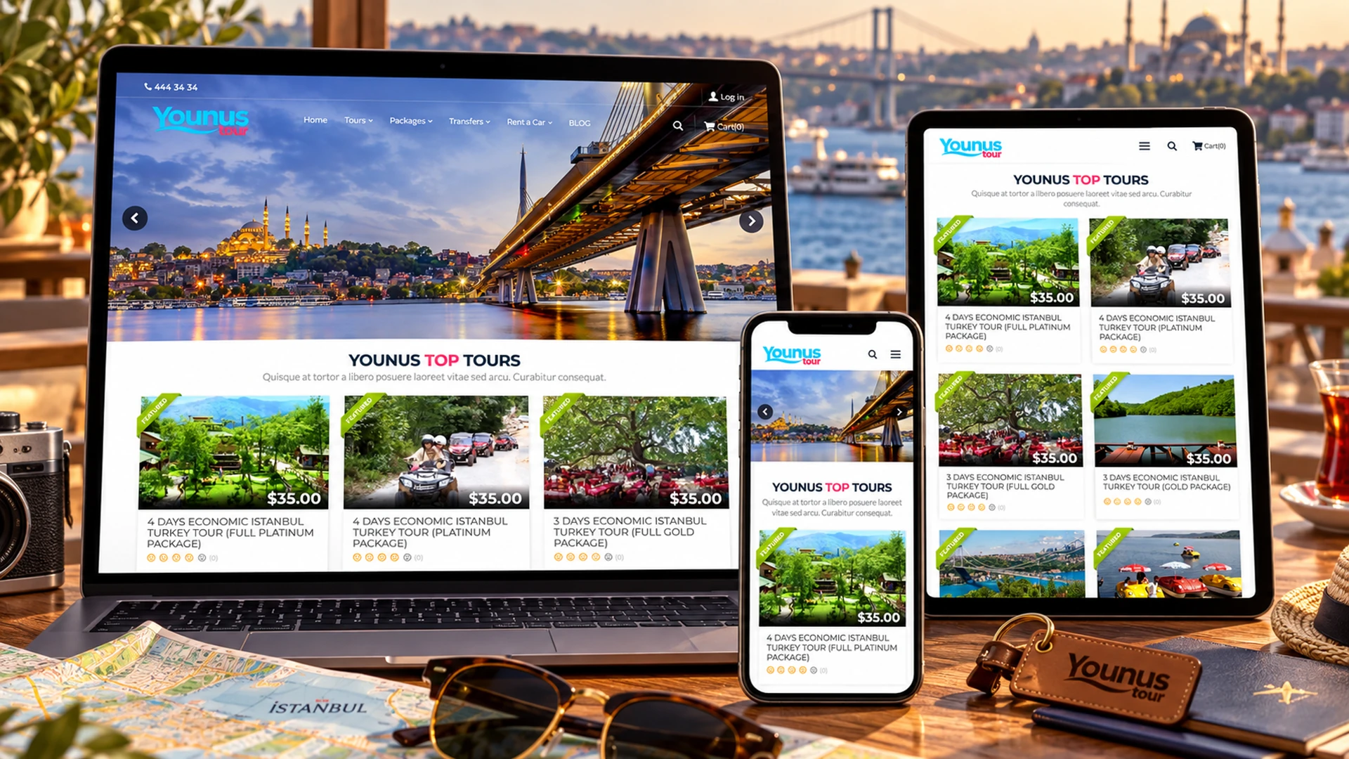 Younus Tour Web Sitesi ve Tur Kataloğu kapak görseli